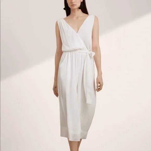 LIKE NEW Grey Babaton Jumpsuit - Picture 1 of 7